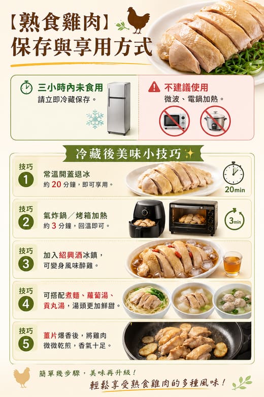 熟食沒吃完怎麼辦？